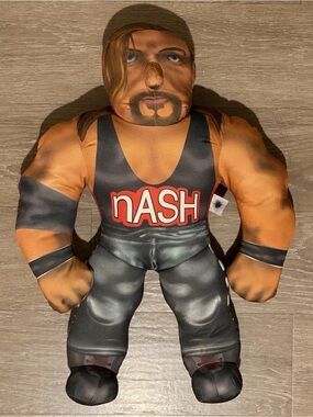 VTG Toy Biz WCW NWO Wrestling Bashin’ Brawler Kevin Nash 21” Talking RAREa